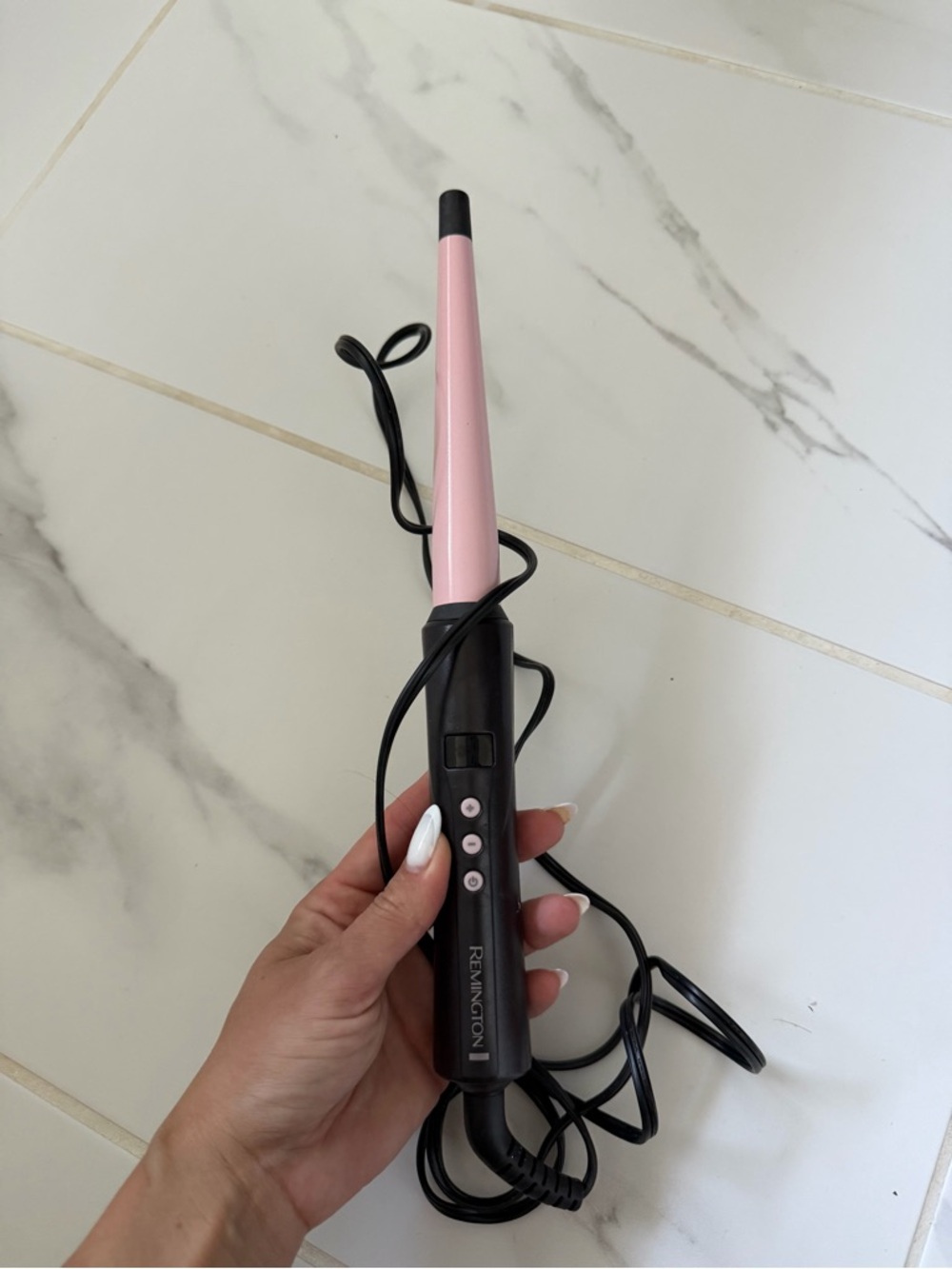 Remington Pink and Black Conical Curling Wand
